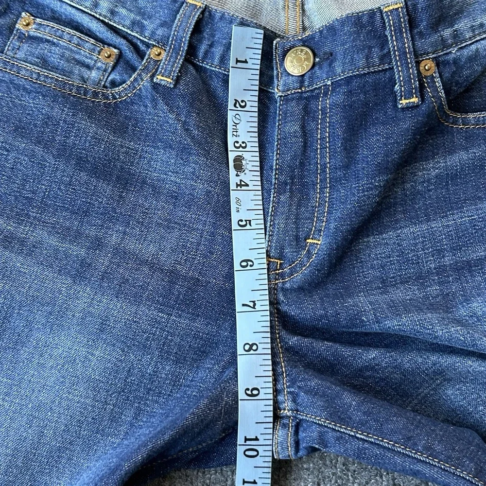 JCrew  Jeans Womens 32S Boot Cut Medium Wash Stretch Denim USA‎ Made 34x30 New